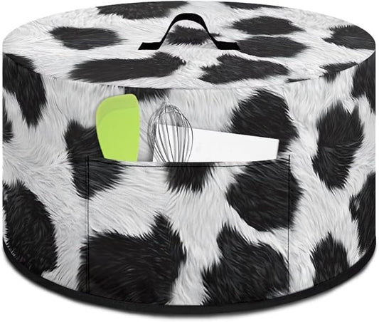 Cow Print Slow Cooker Dust Cover Compatible with 6-8 qt Crock for Pot Small Kitchen Appliance Patriotic Decoration Farm - themed Covers with Top Handle
