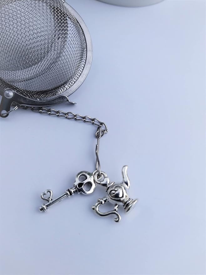 Teapot and Skull Key Tea Infuser Ball for Loose Leaves Brewing