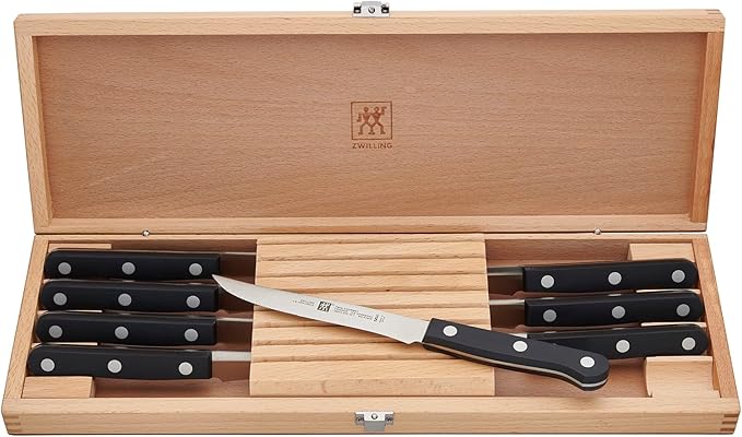 ZWILLING Twin Gourmet 8-pc Steak Knife Set with Wood Presentation Case
