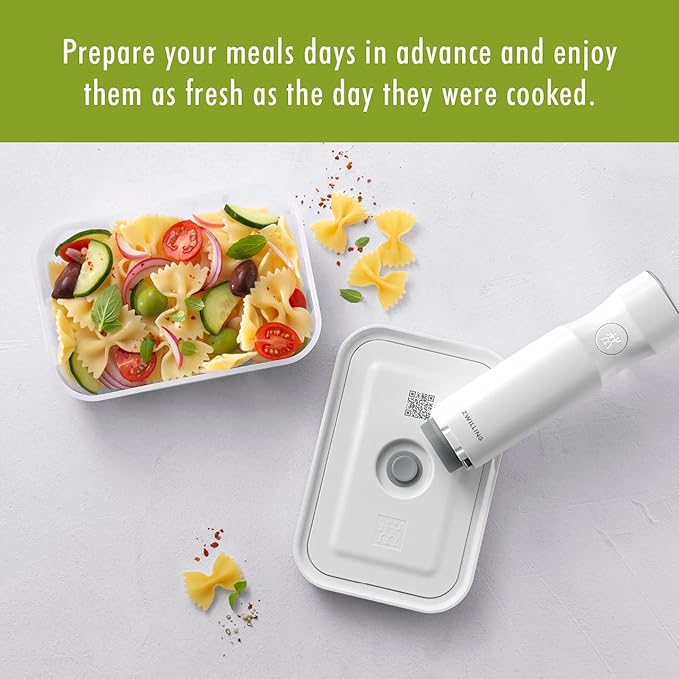 For food to stay fresh up to 5X longer, pump required (not included).