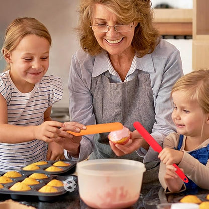 8pcs Jar Spatula,Silicone Jar Scraper with Long Handle,Jam Spreader Cake Cream Butter Spatulas, Kitchen Must Have Small Silicone Spatula, Jar Blender Waxing Sticks Large with Slant for Hard Wax