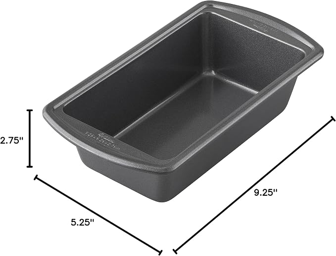 Wilton Platinum Non-Stick Loaf Pan - Stainless Steel Bakeware - Perfect for Baking, Roasting & Cooking - Made without PFAS - Packaging May Vary - 9 x 5 x 2.75 Inches