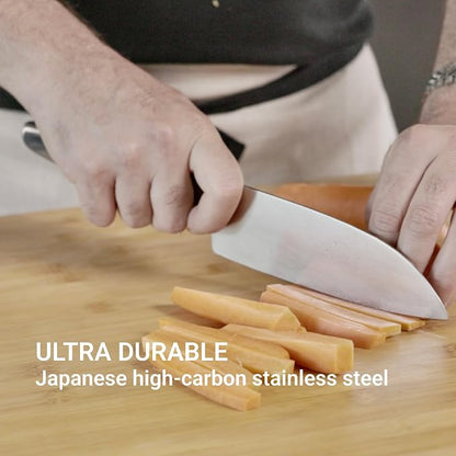 HAST 6.3-inch Santoku Knife, Ultra-Sharp, Premium Japanese Carbon Steel, Lightweight, Ergonomic & Award-Winning Design