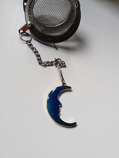 Tea Infusers for Loose Leaves with Blue Moon Charms Set of 2