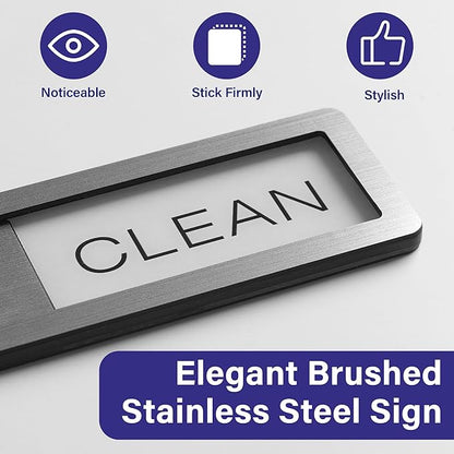 Dishwasher Magnet Clean Dirty Sign -Dishwasher Magnet Sign - Clean & Dirty Dishwasher Slider Indicator - Kitchen Signs
