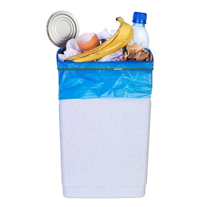 Hongmed Trash Can Rubber Bands Set of 3, Blue Only, Fits 13 to 30 Gallon Trash Cans, Garbage Can Elastic Bands, Durable Trash Can Bag Holder Straps Good for Home and Office