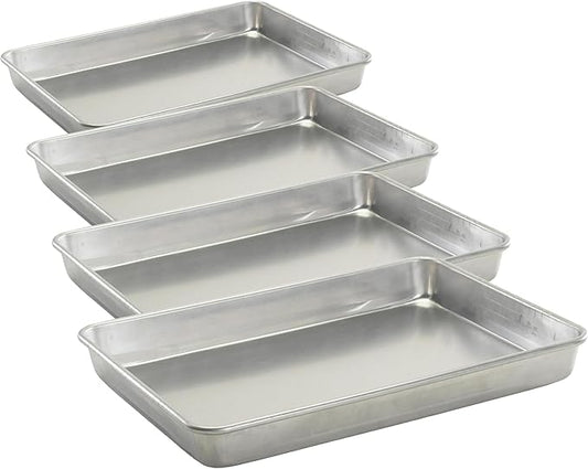 Nordic Ware High-Sided Naturals Aluminum, 4 Pack
