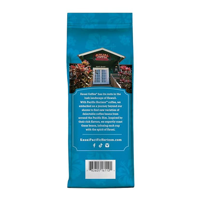 Kauai Hawaiian Ground Coffee, Vanilla Macadamia Nut Flavor (10 oz Bag) - 10% Hawaiian Coffee from Hawaii's Largest Coffee Grower - Bold, Rich Blend, 10 oz