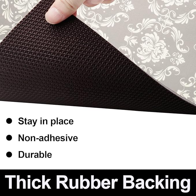 AiBOB Waterproof Under Sink Mat, Absorbent Quick Dry Sink Liners Protect Cabinets, Durable Shelf Liners, Slip Resistant and Non-Adhesive, 24X36, Light Grey