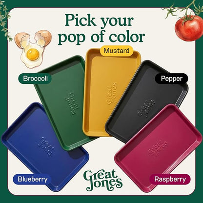 Great Jones Holy Sheet Pan (Raspberry) | Nonstick, Half-Sheet Pan | Aluminized Steel, 18.5" x 13.5" | For Baking, Roasting, & Broiling | Premium Bakeware with Even Heat Distribution | Dishwasher-Safe