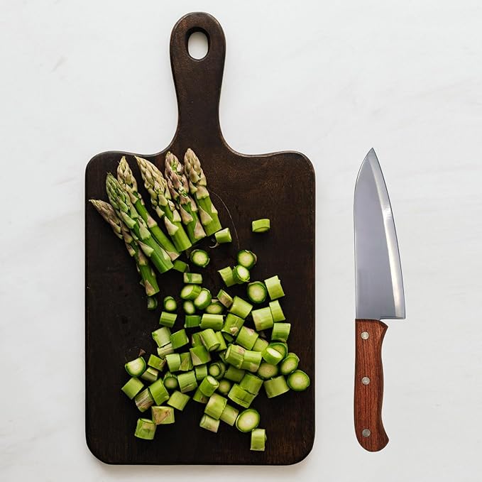Chef Knife 6 Inch - MATTSTONE HILL Cook's Knife, Kitchen Knife, High Carbon Stainless Steel, Wood Handle