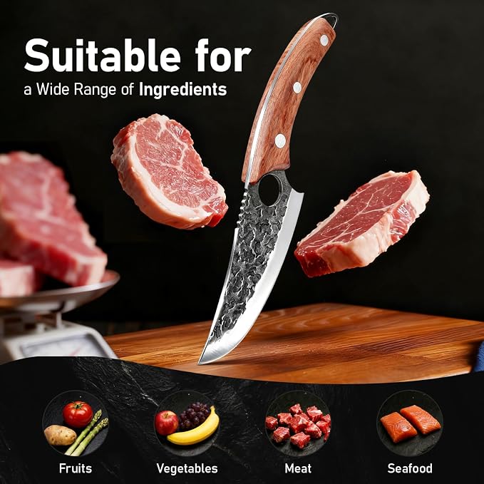 Fathers Day Gift for Men Dad, Chef Knife, Kitchen Knife for Cooking, Birthday Gifts for Men Husband Dad for Anniversary, Chopping, Japanese Steel Knife for Home, BBQ, Balance & Control, 6 Inch