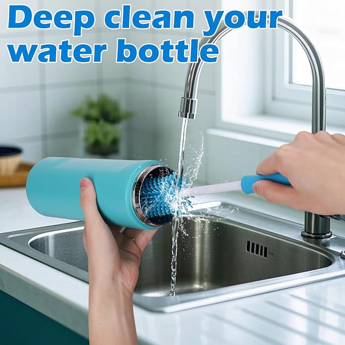Palksky Water Bottle Cleaning Brush Kit, Brush and Straw Cleaner for Owala, 5 PCS