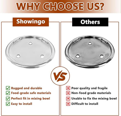 Showingo W10191926 Mixer Bowl Screw Cap Replacement for Whirlpool KitchenAid Kenmore Mixer Bowl Clamping Plate Replace 4163032 WPW10191926 AP6016640 4161126