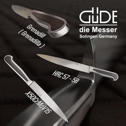 Güde Delta Series Hand Forged/Sharpened Slicing Knife, 6-in - Ice Hardened Steel - Made in Solingen, Germany Since 1910