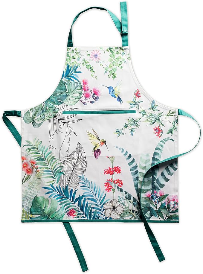 Maison d' Hermine 100% Cotton Apron for women with Pocket Kitchen Chef Apron for Men Cooking Spring Summer