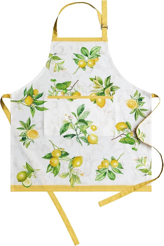 Maison d' Hermine 100% Cotton Apron for women with Pocket Kitchen Chef Apron for Men Cooking Spring Summer