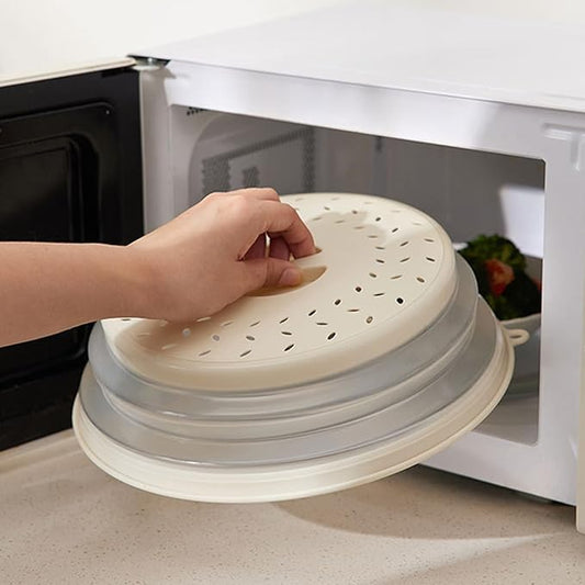 Collapsible Microwave Splatter Cover - 10.5 InchColander Kitchen Gadgets Splatter Screens Food Covers