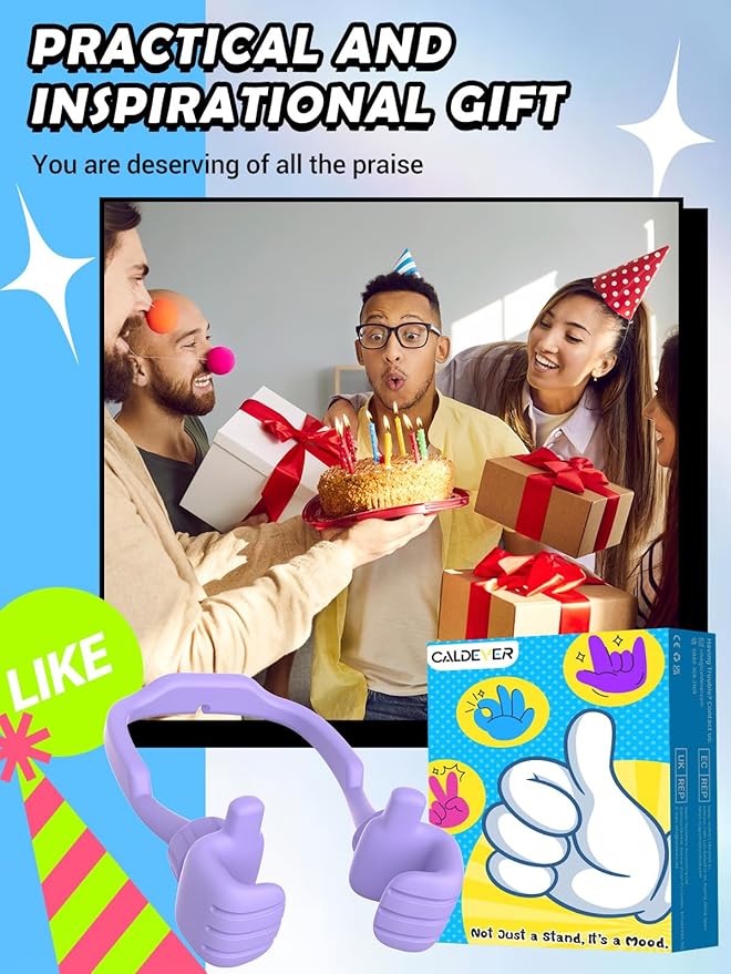 Graduation Gifts for Girls Boys Cell Phone Holder: Funny Gifts for Teens Teenager Tween Women Kids Adults Thumb Up Cell Phone Stand Stand Stocking Stuffers Birthday Gadget Gift Trendy Stuff Ideas