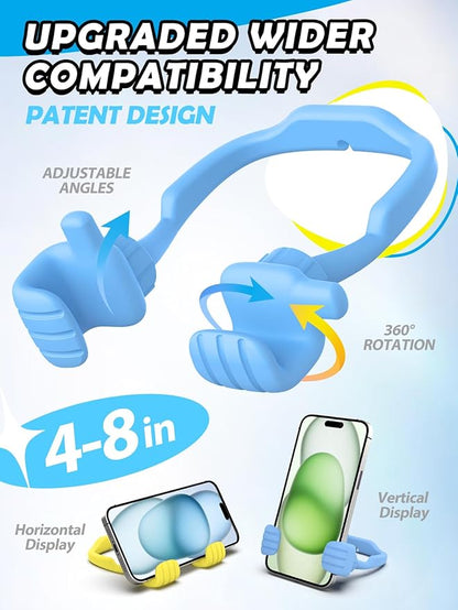 Graduation Gifts for Teens Girls Boys Kids Cell Phone Stand: UPGRADE Adjustable Thumbs Up Lazy Phone Holder for Desk Cool Gadgets Fun Birthday Gift Idea for Son Daughter Stocking Stuffers Cute Things