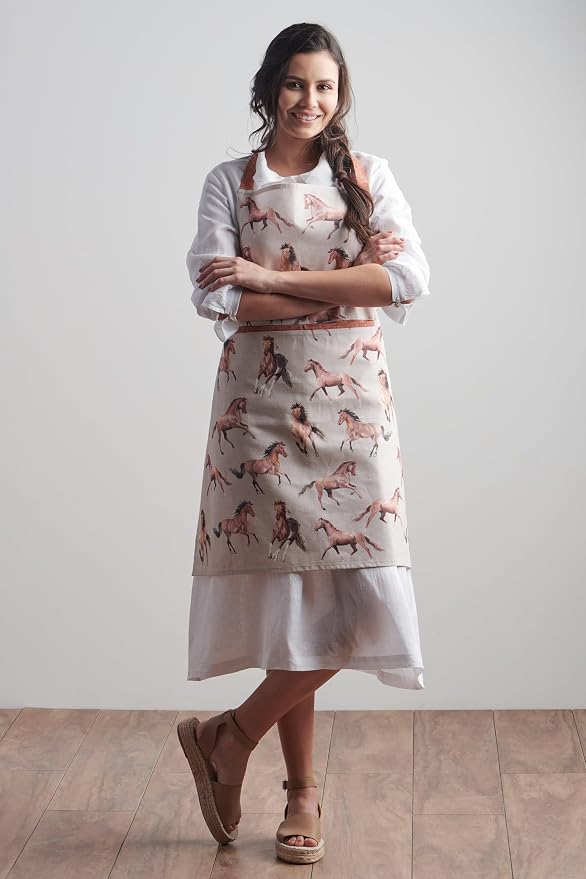 Maison d' Hermine 100% Cotton Apron for women with Pocket Kitchen Chef Apron for Men Cooking Spring Summer