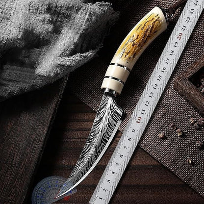 Chef Knife,8.6" Professional Kitchen Knife for Cooking,Made of Stainless Steel,Ultra Sharp for Cutting food,with Ergonomic Handle,for Home & Restaurant White