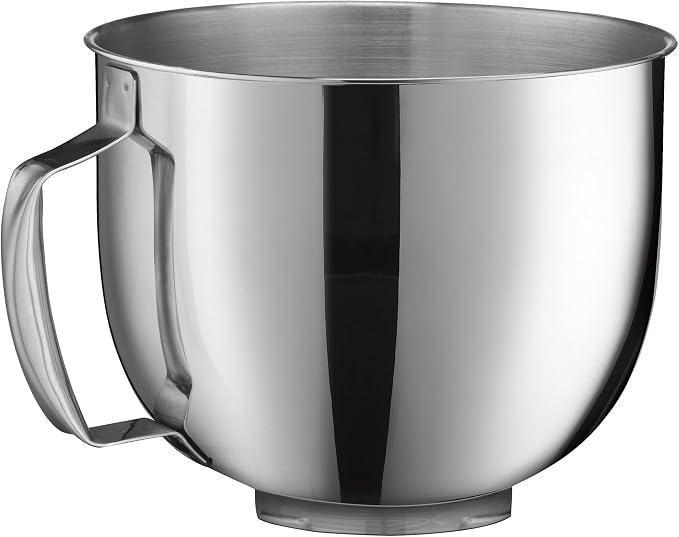 Cuisinart SM-50FR 5.5-Quart Stand Mixer, Brushed Chrome, White (Renewed)