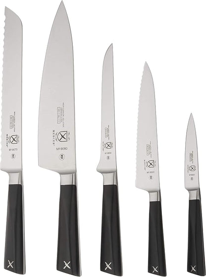 Mercer Culinary Züm 6-Piece Forged Block Set, Beech Wood and Glass