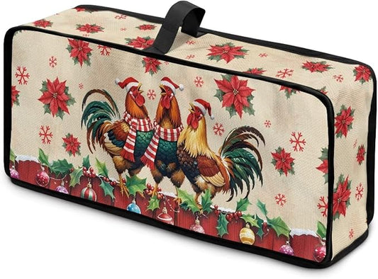 Christmas Toaster Cover 2 Slice Chicken Pattern Cover for 2 Slice Slim Toaster Water-Resistant Dust Covers for Kitchen Appliances, Machine Washable