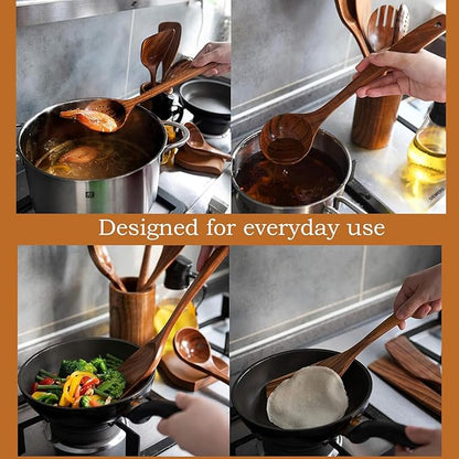3 piece wooden utensil set premium cooking spoons wood cooking utensils teak wooden utensils set wood cooking utensils