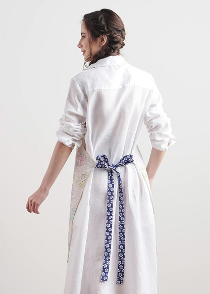 Maison d' Hermine 100% Cotton Apron for women with Pocket Kitchen Chef Apron for Men Cooking Spring Summer