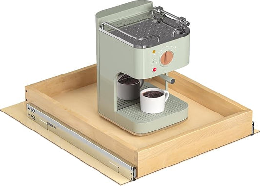 Pull Out Cabinet Organizer, 17" W x 21" D | Soft Close, Heavy Duty Slides, Wood Slide Out Drawers, For Kitchen Cabinets