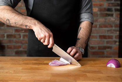 Babish 8-Inch Chef Knife – High-Carbon German 1.4116 Steel Kitchen Knife – Professional Cutlery for Precise Slicing and Chopping