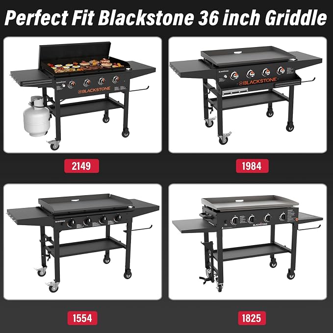 36 X 7 Folding Front Shelf for Blackstone 36 inch griddle 2149 1984 1554 1825, Easy-Check Fit Accessory for Outdoor Cooking or Use
