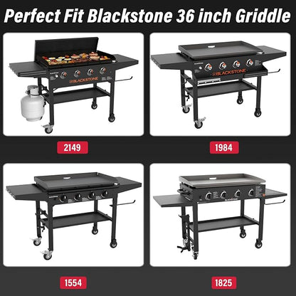36 X 7 Folding Front Shelf for Blackstone 36 inch griddle 2149 1984 1554 1825, Easy-Check Fit Accessory for Outdoor Cooking or Use