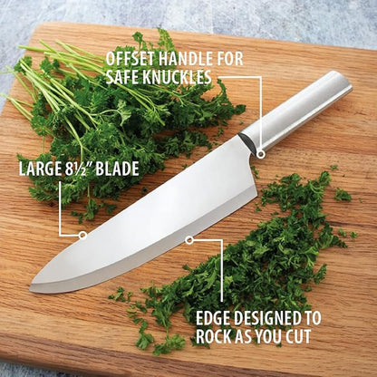 Rada Cutlery French Chef Knife (R131), 8.5" Stainless Steel Blade, Silver Handle