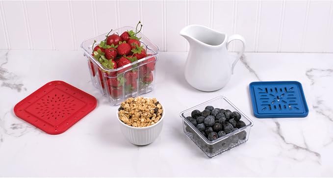 HIC Kitchen BerryFresh Half Pint Produce Box, Blue