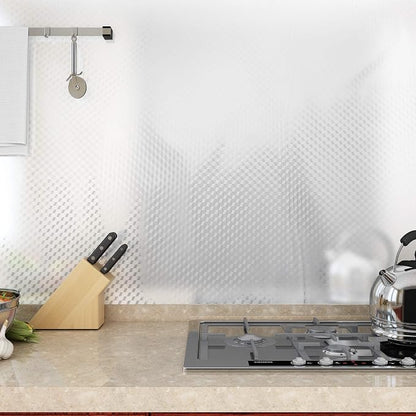 VEELIKE 15.74x354.33 inches Stainless Steel Contact Paper Removable Wallpaper Peel and Stick Oil-Proof Rust Resistant Self Adhesive Film for Refrigerators Washing Machines Dishwashers Microwave Oven