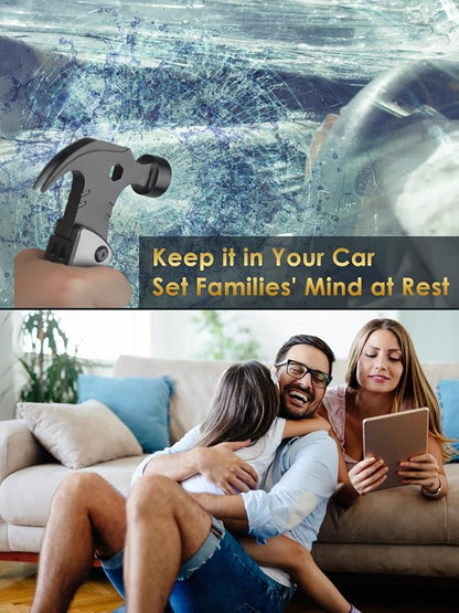 Fathers Day Dad Gifts from Daughter Son Wife, 13 in 1 Hammer Multitool, Cool Camping Accessories Survival Tools, Unique Birthday Present Ideas Gifts for Men, Husband, Grandpa, Step Dad, Him