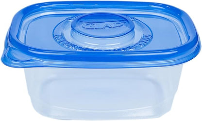 Glad GladWare Medium Rectangle Food Storage Containers with Lids, BPA Free Plastic for Soups Salads and Meal Prep, Airtight Leak Resistant, Microwave Dishwasher Freezer Safe, 24 Oz, 5 Count - 6 Pack