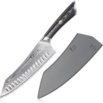 Cangshan NAKA Series X-7 Steel Forged Rocking Chef's Knife with Sheath (8-Inch)
