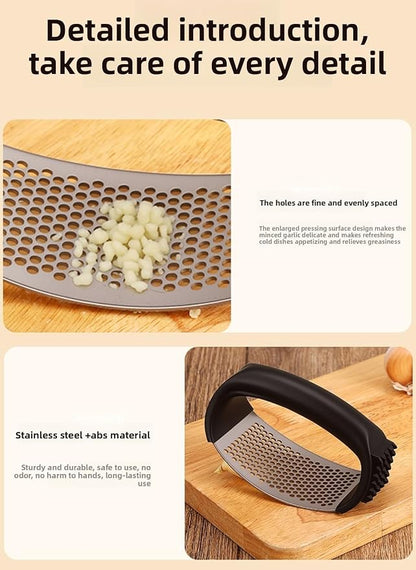 Garlic Pressing Tool Manual Circular Garlic Press Paste Garlic Mud Pressing Tool for Home Kitchen Use Crushing Tool