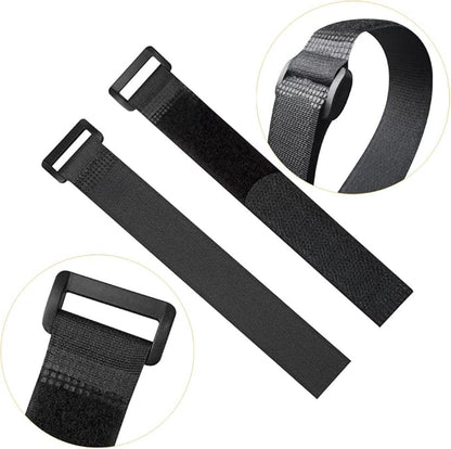 YiwerDer Reusable Fastening Cable Straps and Cable Ties Set 24 Pack(8"-12"-18"-24"), Adjustable Hook Loop Cord Management Wire Organizer Straps