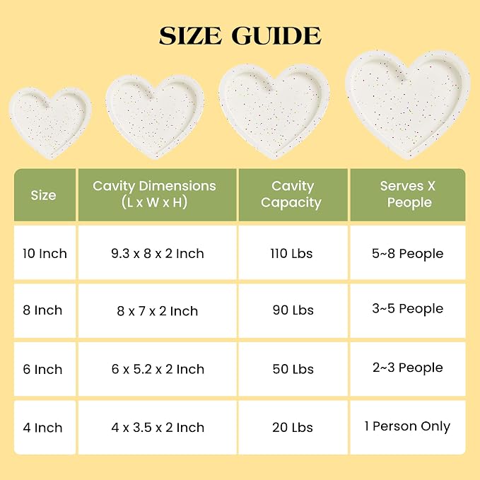 4 Inch Mini Heart Shaped Silicone Cake Pans Set of 3, Nonstick Small Heart Molds for Baking, Food Grade Easy Release Heart Pan for Oven Air Fryer Freezer (Cream)
