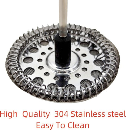 10pcs french press filter screen,Universal 1000 ml, 34 Oz, 8 Cup French Press Coffee Makers and Tea Machines 4 Inch Stainless Steel French Press Replacement coffee filter mesh