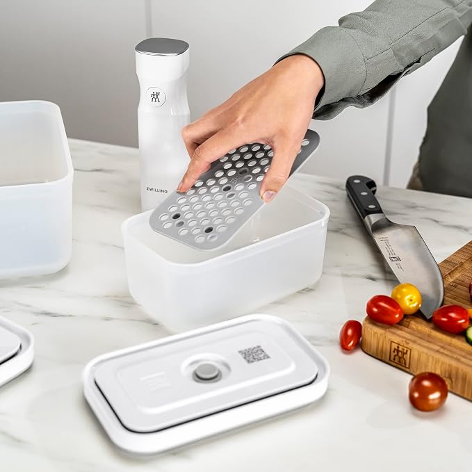 ZWILLING Fresh & Save Set of 2 Drip Tray for Plastic Boxes, Grey (Pack of 2)