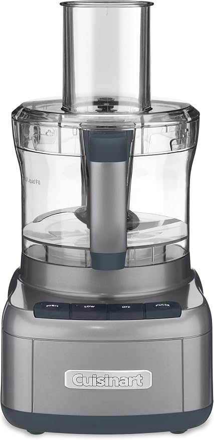 Cuisinart 8 Cup Food Processor, 350-Watt Motor, Gunmetal, FP-8GMP1