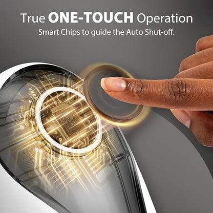 Can Opener Electric, Rechargeable One Touch Automatic Can Opener, Side Cut Smooth Edge Hands Free, Fits All Can Sizes, Safe Kitchen Gadget Easy Use Tool for Seniors with Arthritis, Quick Open (Black)
