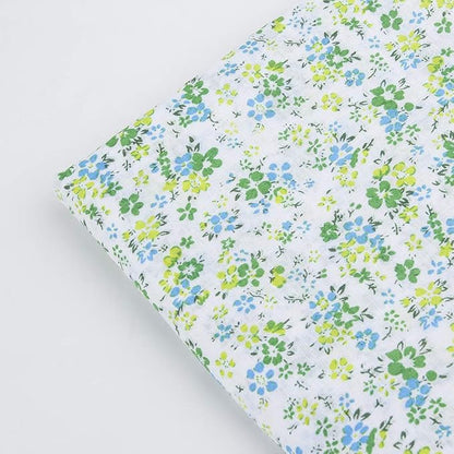 7 pcs 20" x 20" Cotton Fabric DIY Making Supplies Quilting Patchwork Fabric Fat Quarter Bundles DIY for Quilting Cotton Patchwork Cushions (Green, 20" x 20")