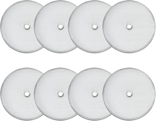 8 Pieces French Press Replacement Filters 3.6 Inch Stainless Steel Mesh, French Press Filters Replacement Screen for 34oz/3.6 Inch Wide French Press Coffee Press